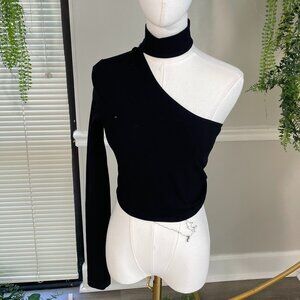 COTTON CITIZEN | The Brisbane Cutout Turtleneck Top